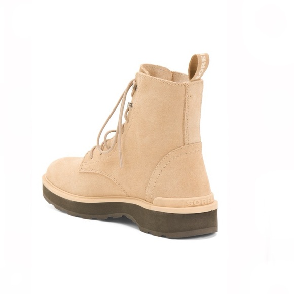 Sorel Hi-Line Lace Canoe Boot Suede Tawny Buff Women’s Size 6 NIB - Picture 8 of 12